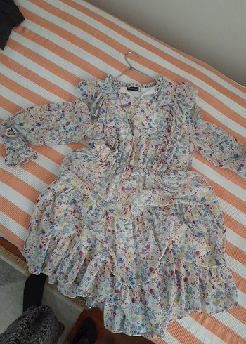 Çiçek Desenli elbise - Görsel 6