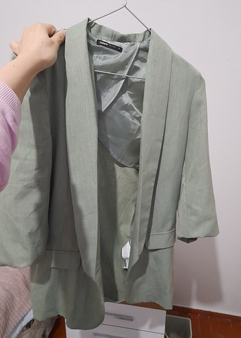 yeşil yarım Kollu Kadın Blazer defacto - Görsel 5