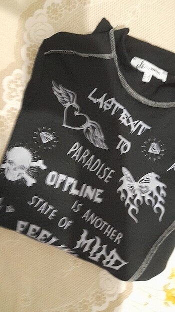 Koton gotik asimetrik kesim bluz. - Görsel 5