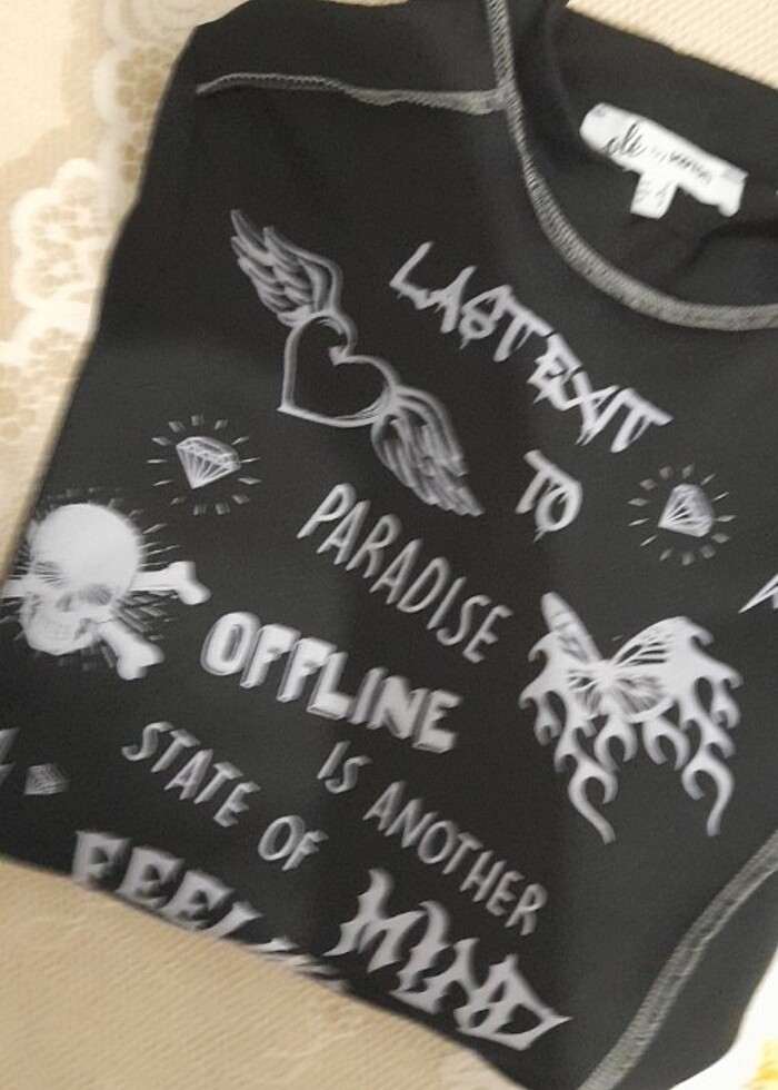 Koton gotik asimetrik kesim bluz. - Görsel 5