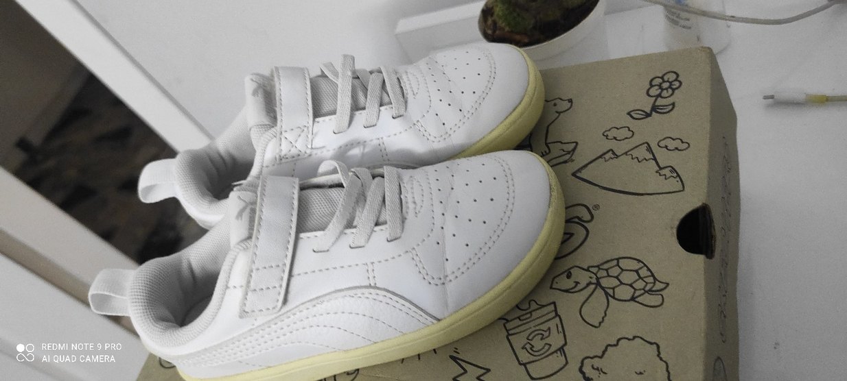 Puma Erkek Çocuk Beyaz Sneakers Cırtcırtlı 27 numara - Görsel 2