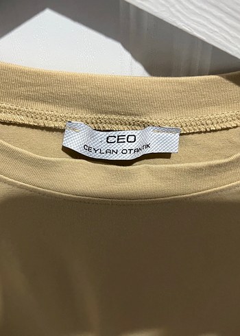 Ceylan Bej Uzun Kollu Basic Sweatshirt