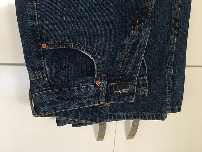 26 Beden lacivert Renk Wide leg kot pantolon