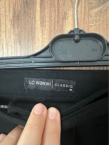 LC Waikiki Siyah kumaş pantolon