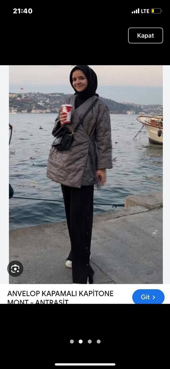 Hooopstore Kapitone Kadın Mont - Görsel 5