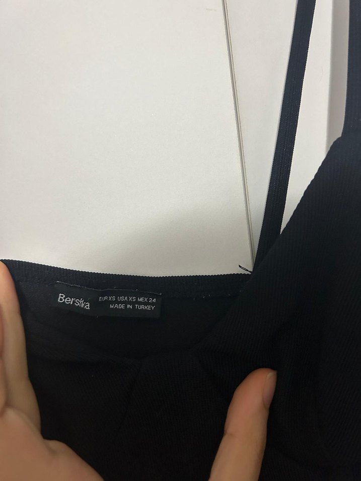 Kadın Siyah Askılı Tulum - Görsel 4