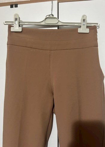 Bej Midi Kadın Kumaş Pantolon - Görsel 5