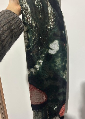 Desenli atkı şal - Görsel 2