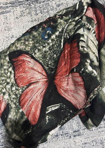 Desenli atkı şal - Görsel 3