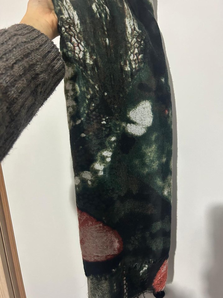 Desenli atkı şal - Görsel 2