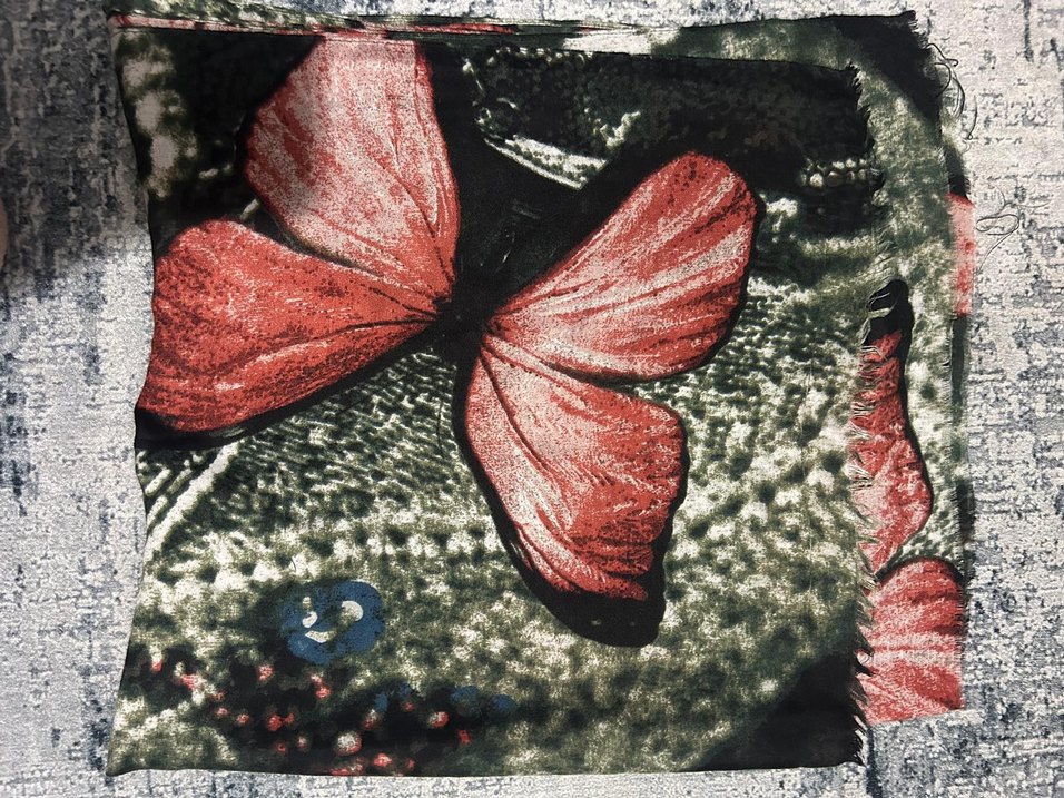 Desenli atkı şal - Görsel 4