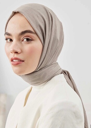 Bambu naturel bej şal 