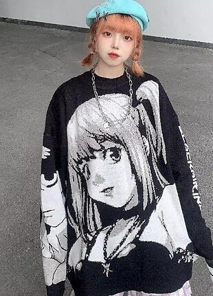 Y2k anime harajuku sweatshirt