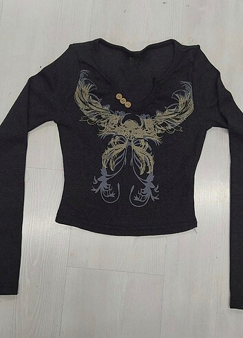 American Vintage Y2K FAİRYCORE GRUNGE GOTHIC BLUZ 