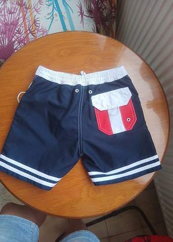 Kırmızı Erkek Çocuk Deniz Şortu - Görsel 5