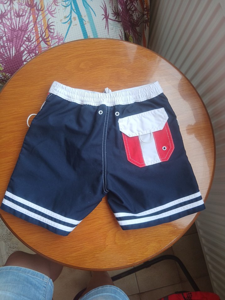 Kırmızı Erkek Çocuk Deniz Şortu - Görsel 5