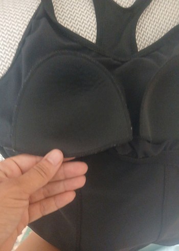 m Beden Siyah Sporcu Tarzı Mayo