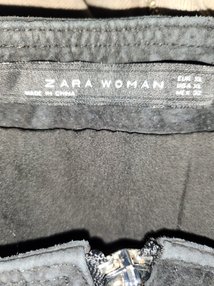 Zara güderi üstune nakış isli mini etek - Görsel 3