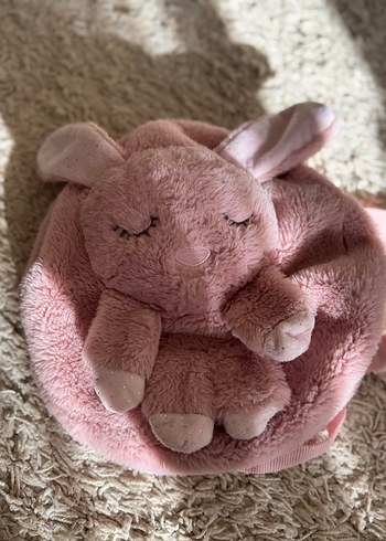 Pembe Peluş Tavşan Sırt Çantası