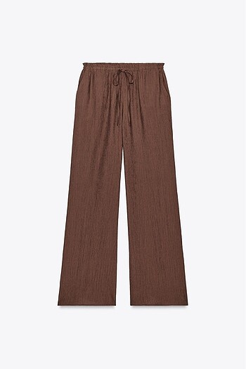 Zara ZARA DOKULU PANTOLON