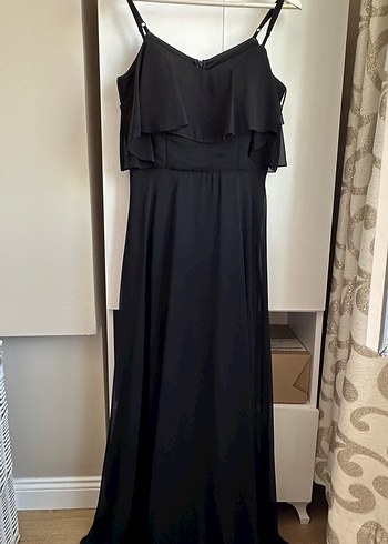 Pierre Cardin Siyah Abiye Elbise-M Beden - Görsel 3