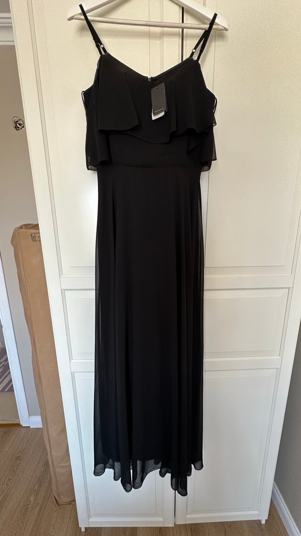 Pierre Cardin Siyah Abiye Elbise-M Beden - Görsel 2