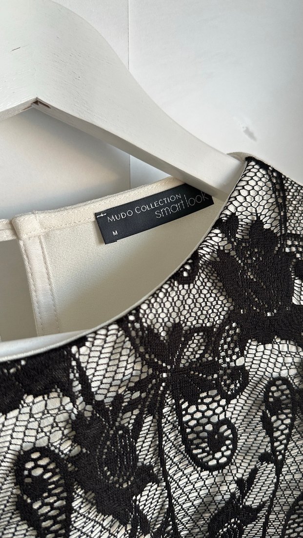 Mudo
Dantel İşlemeli Siyah Beyaz Kadın Bluz - Görsel 3