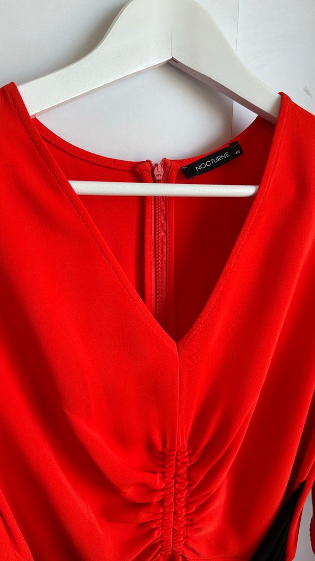 Nocturne Nar Çiçeği Elbise 40 Beden - Görsel 2