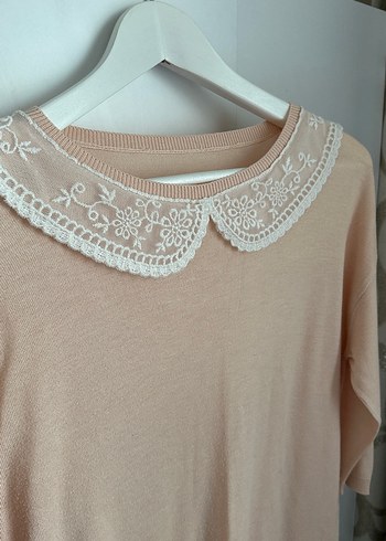 2 adet Dantel Yakalı Triko Bluz - Görsel 7