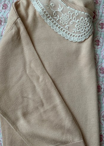 2 adet Dantel Yakalı Triko Bluz - Görsel 9