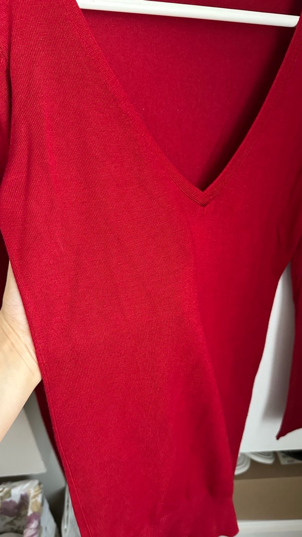 2 adet Dantel Yakalı Triko Bluz - Görsel 4