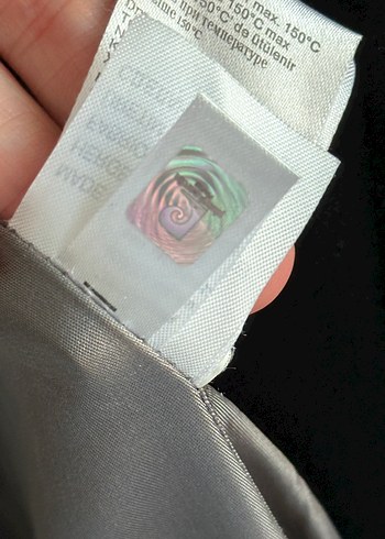 Pierre Cardin Siyah Kaşe Kaban  38 Beden - Görsel 11