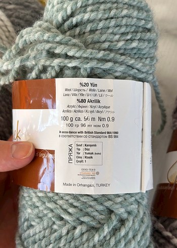 Renkli El Örgü İplikleri Seti-Yünlü desenli 4 adet-ihraç Fazlası - Görsel 5