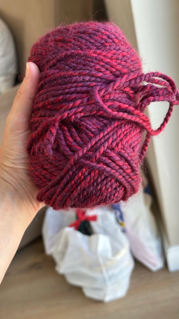 Renkli El Örgü İplikleri Seti-Yünlü desenli 4 adet-ihraç Fazlası - Görsel 2