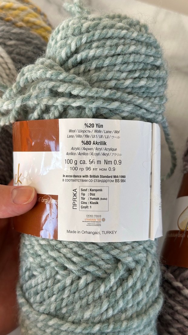 Renkli El Örgü İplikleri Seti-Yünlü desenli 4 adet-ihraç Fazlası - Görsel 5