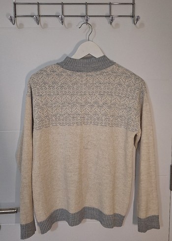 Gri Örgü Kadın Kazak - Görsel 3