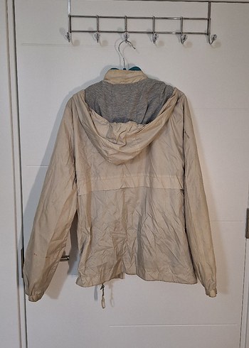 Bej Keten Kadın yağmurluk - Görsel 3