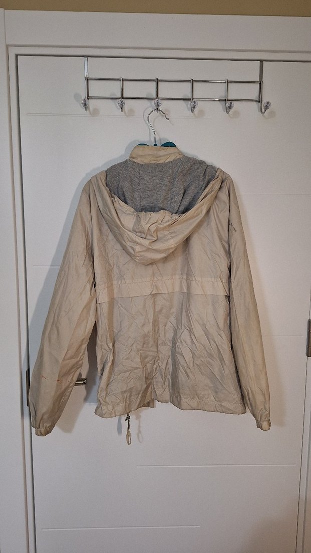 Bej Keten Kadın yağmurluk - Görsel 3