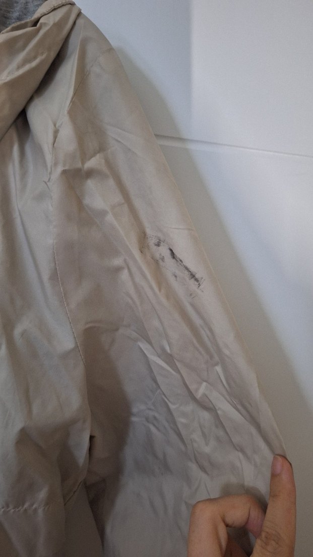 Bej Keten Kadın yağmurluk - Görsel 5