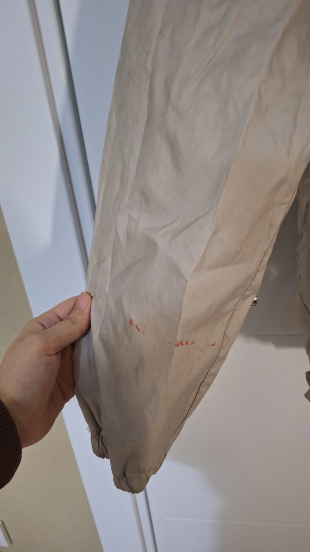 Bej Keten Kadın yağmurluk - Görsel 4