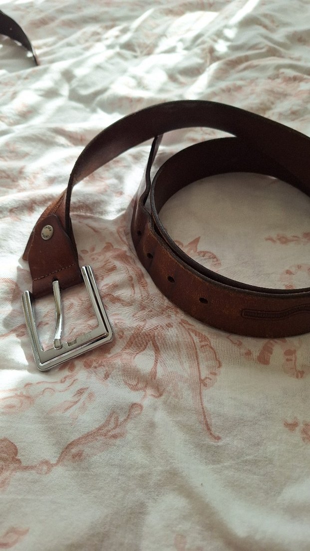 Kahverengi Deri Erkek Kemer - Görsel 3