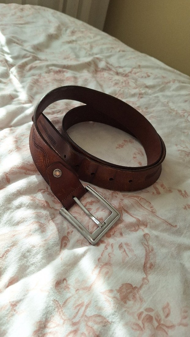 Kahverengi Deri Erkek Kemer - Görsel 2