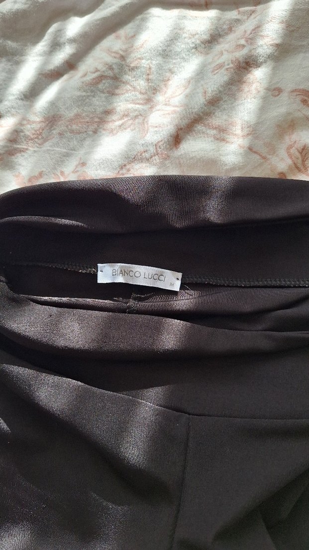 Siyah Biker tayt - Görsel 3