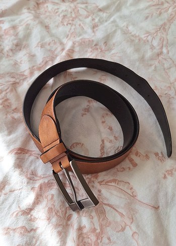 Koyu Bej Deri Erkek Kemer - Görsel 2