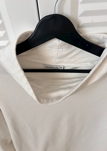 Beyaz Kadın Sweatshirt - Görsel 3