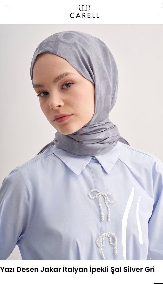 CARELL ithal ipek şal - Görsel 2