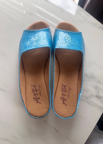 Gerçek deri terlik - Görsel 4