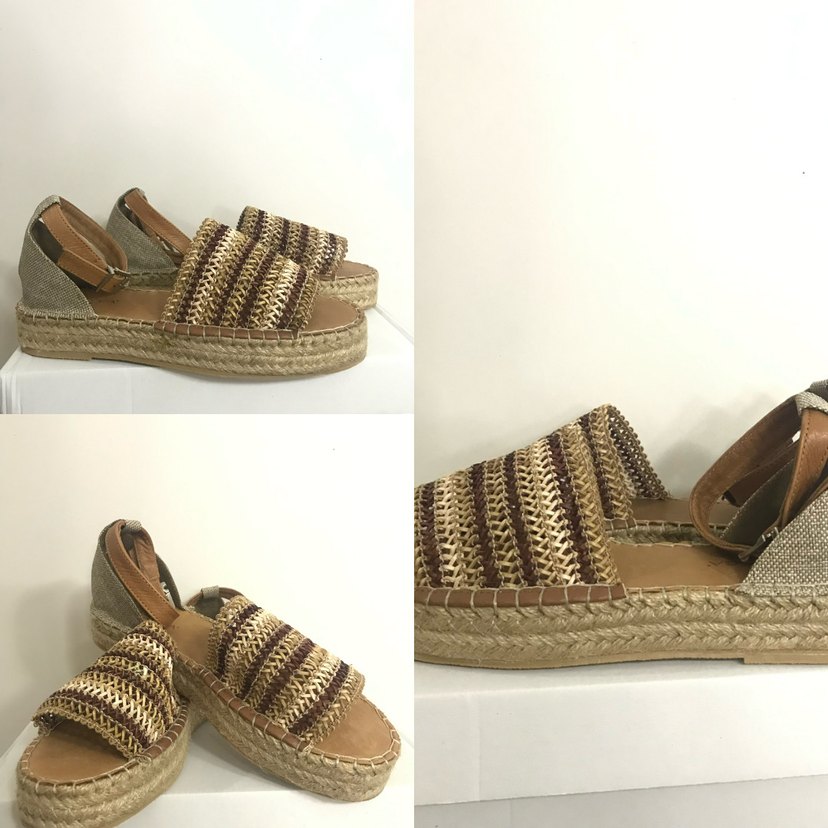 Kahverengi gerçek deri Sandalet - Görsel 2