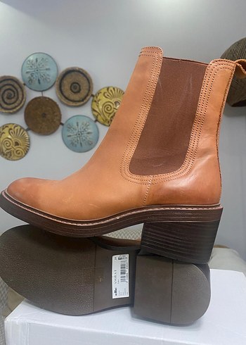 Gerçek  Deri Kadın Botları Blok Topuklu - Görsel 2