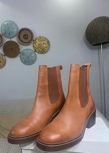 Gerçek  Deri Kadın Botları Blok Topuklu - Görsel 3